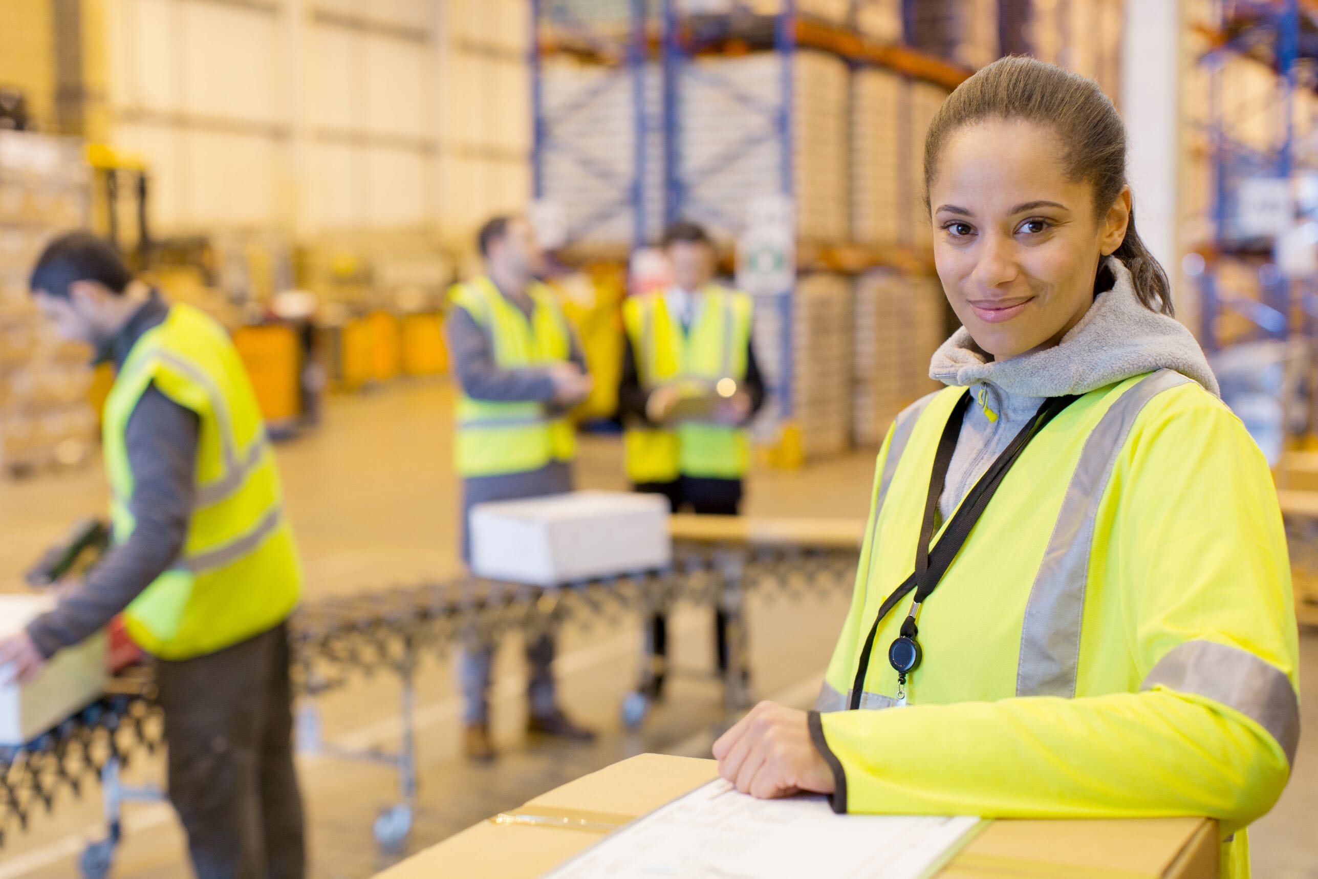 Employee in a warehouse