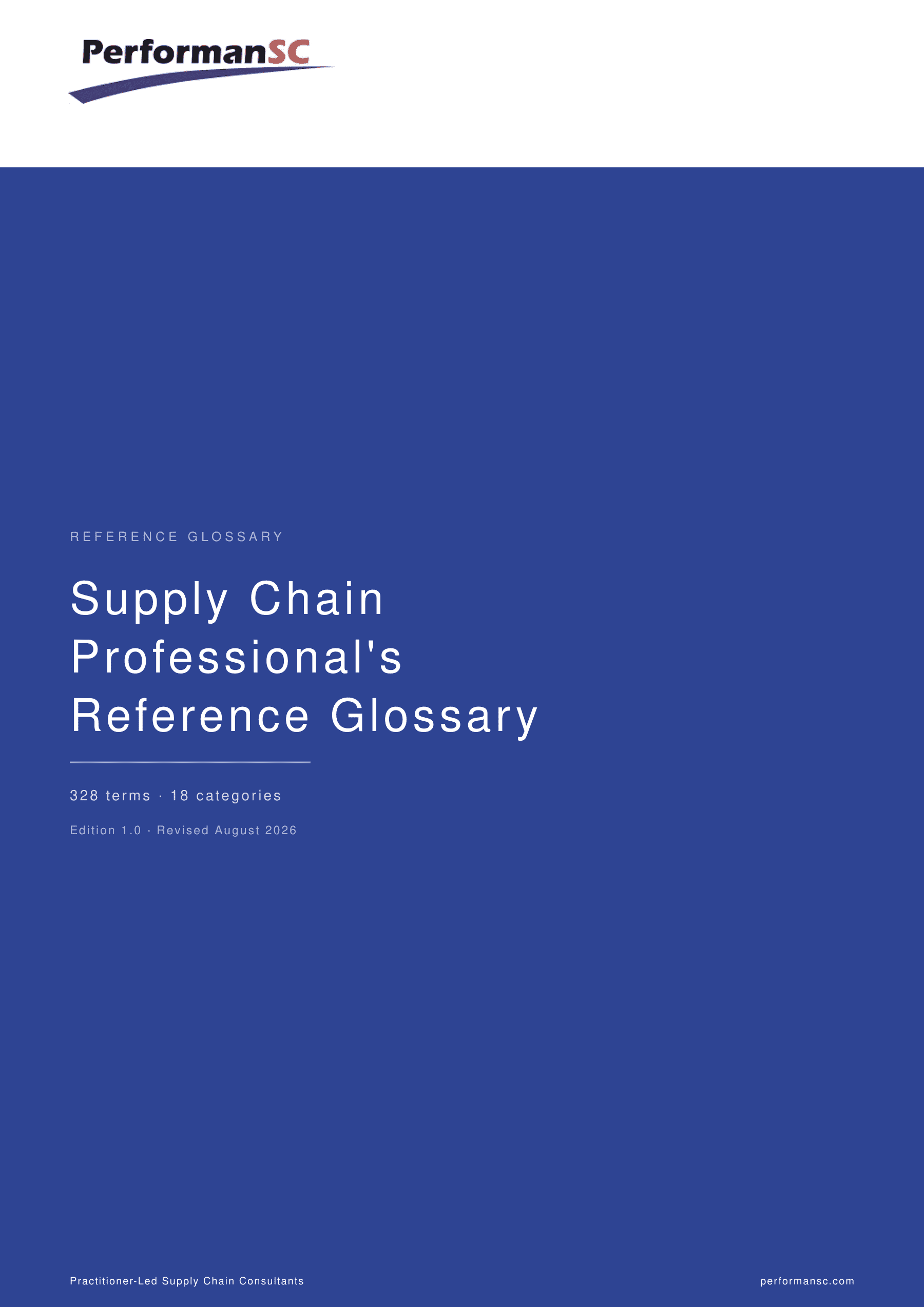 Supply Chain Professional’s Reference Glossary